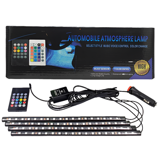 Automobile Atmosphere Strip Led Lamps kit RGB for Cars